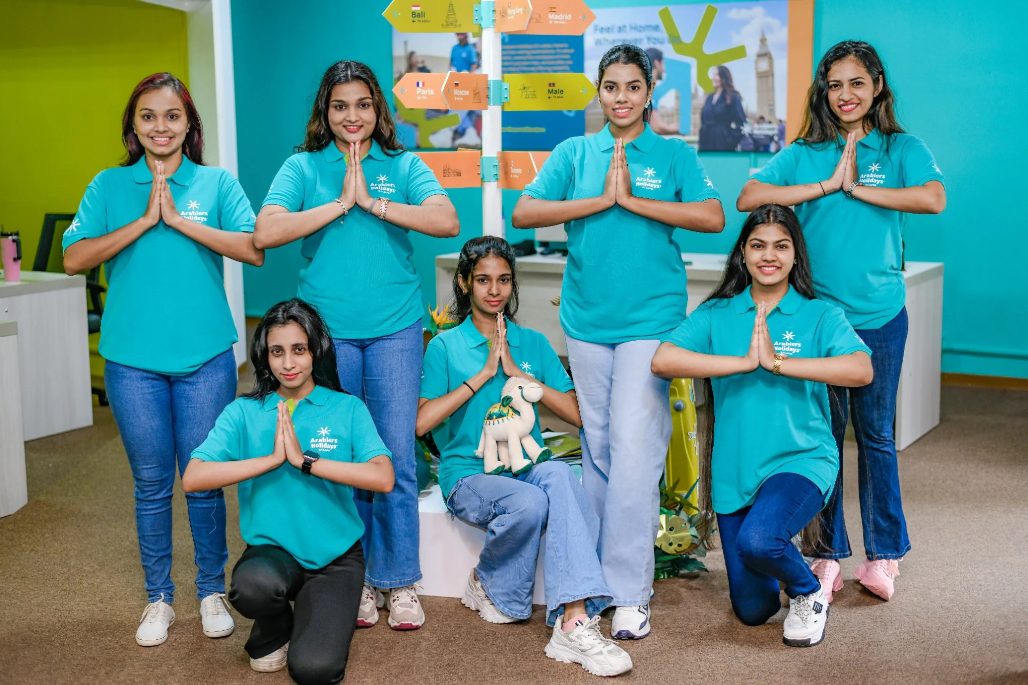 Arabiers Sri Lanka welcome team supporting cultural events and MICE programmes
