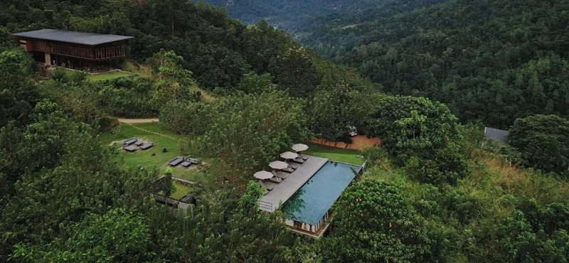 Aerial Shot of the Santani Wellness Resort