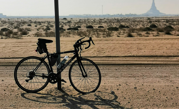 Cycle at Al Qudra
