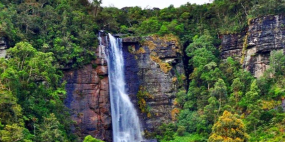 Lovers leap waterfall 