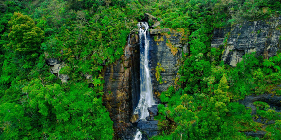 Lovers leap waterfall 