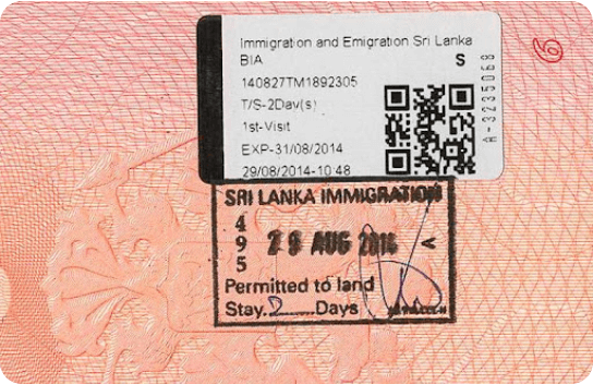 Sri Lanka visa procedure